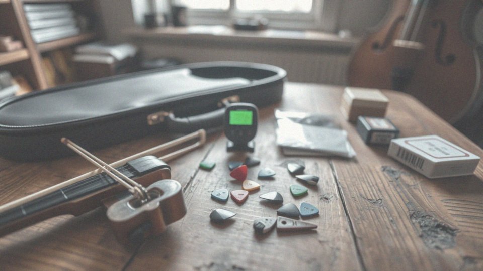 Jakie akcesoria mogą być używane do instrumentów strunowych?